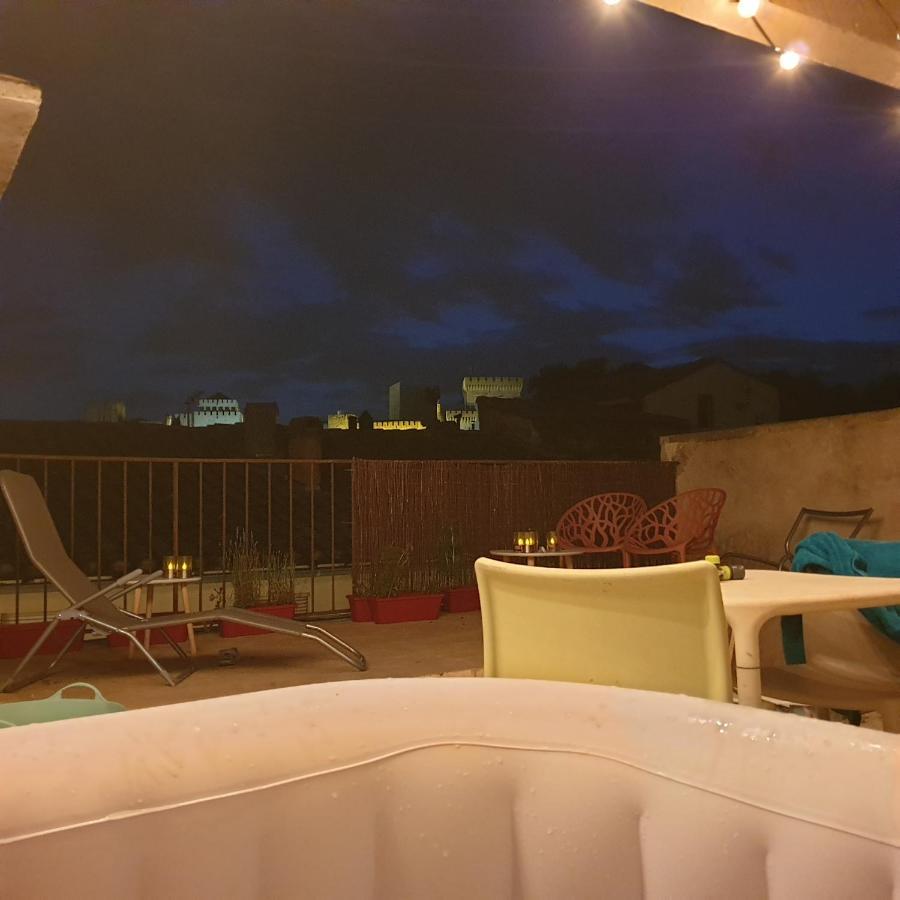 Maison Intra Muros, Terrasses Avec Vue Jaccuzzi Et Garage Avignon Luaran gambar