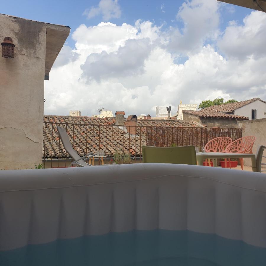 Maison Intra Muros, Terrasses Avec Vue Jaccuzzi Et Garage Avignon Luaran gambar